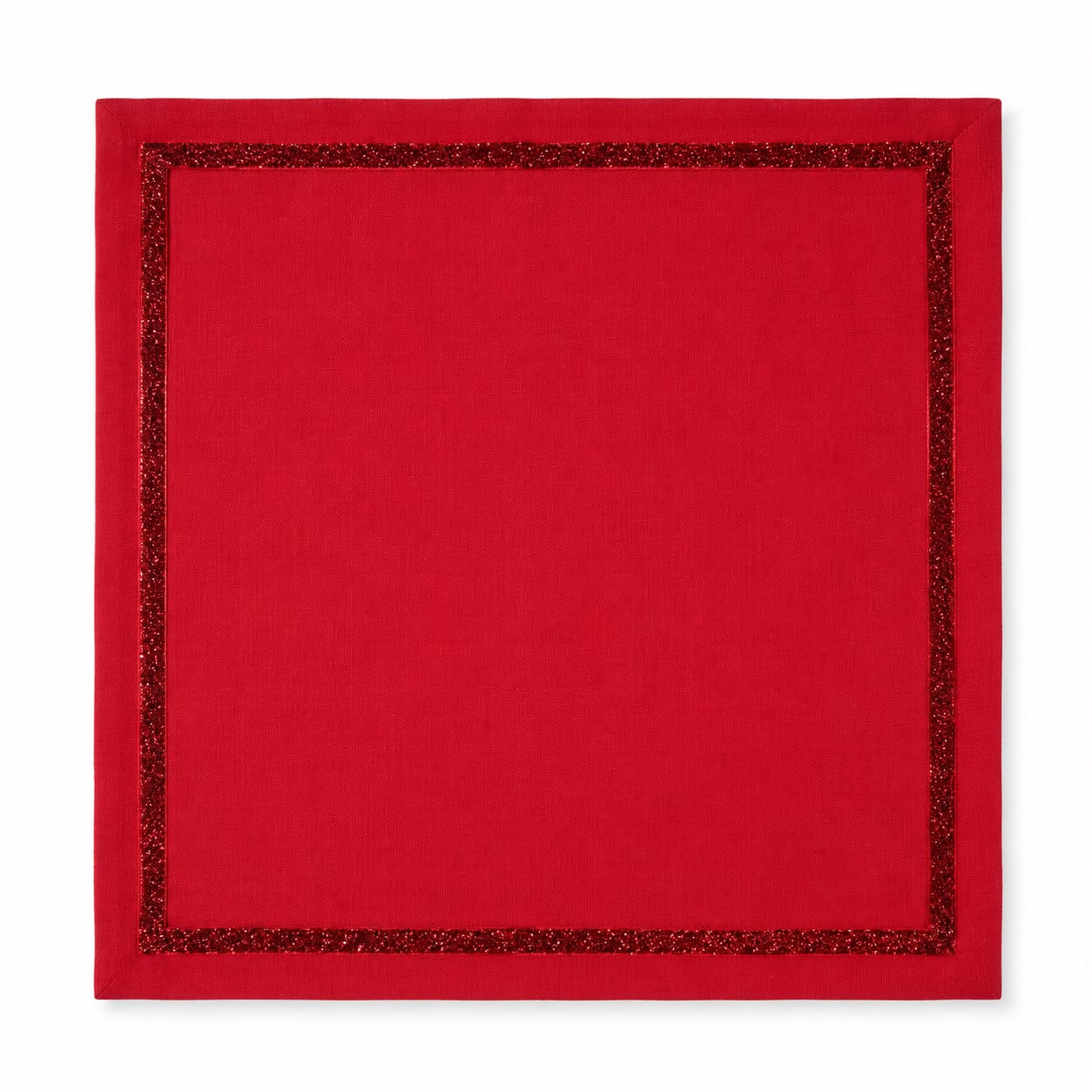 Servilleta de Tela Roja con Vivo Set Of 6