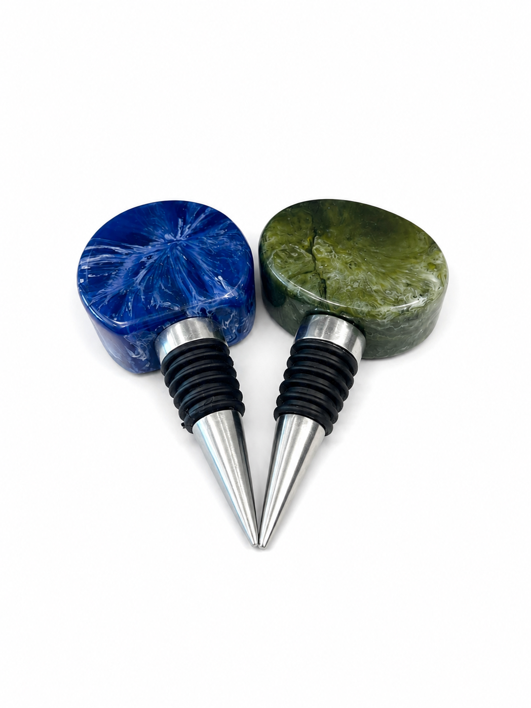 Aluminum & Marble Resin Bottle Stopper