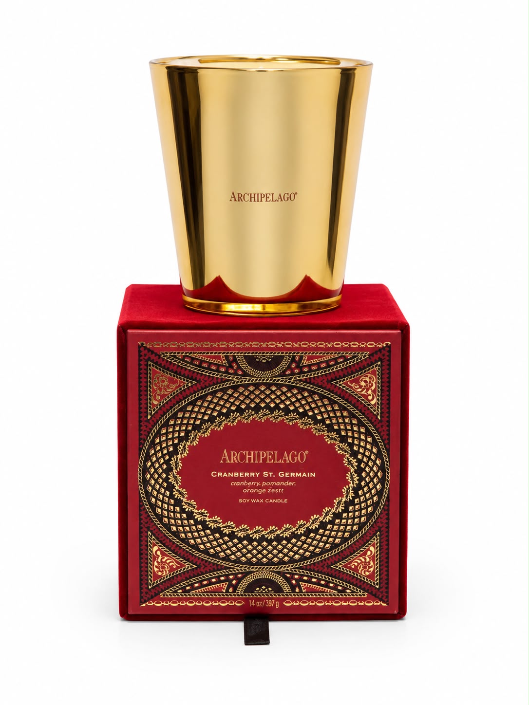 Vela Aromática Archipelago Cranberry St. Germain 14oz