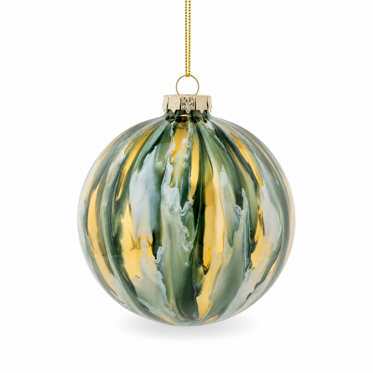 Ornamento Esfera Evergreen Marble