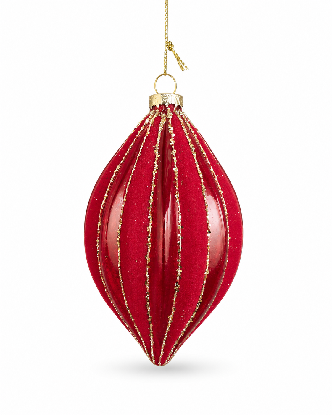 Ornamento Gota Ruby Luxe