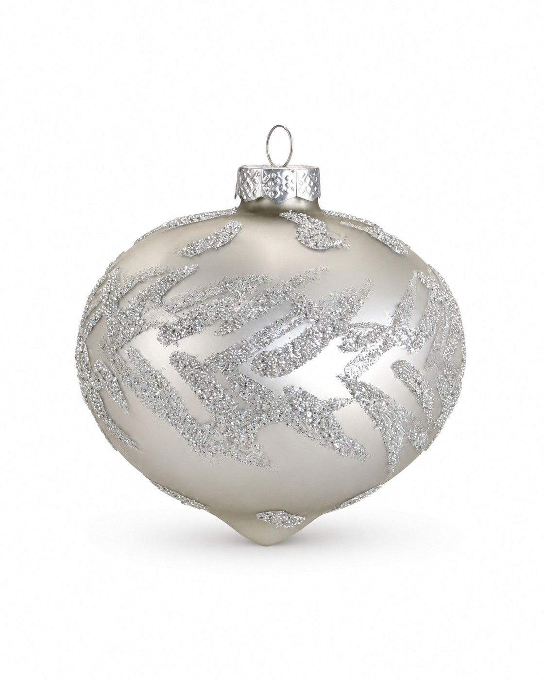 Ornamento Silver Frost Round