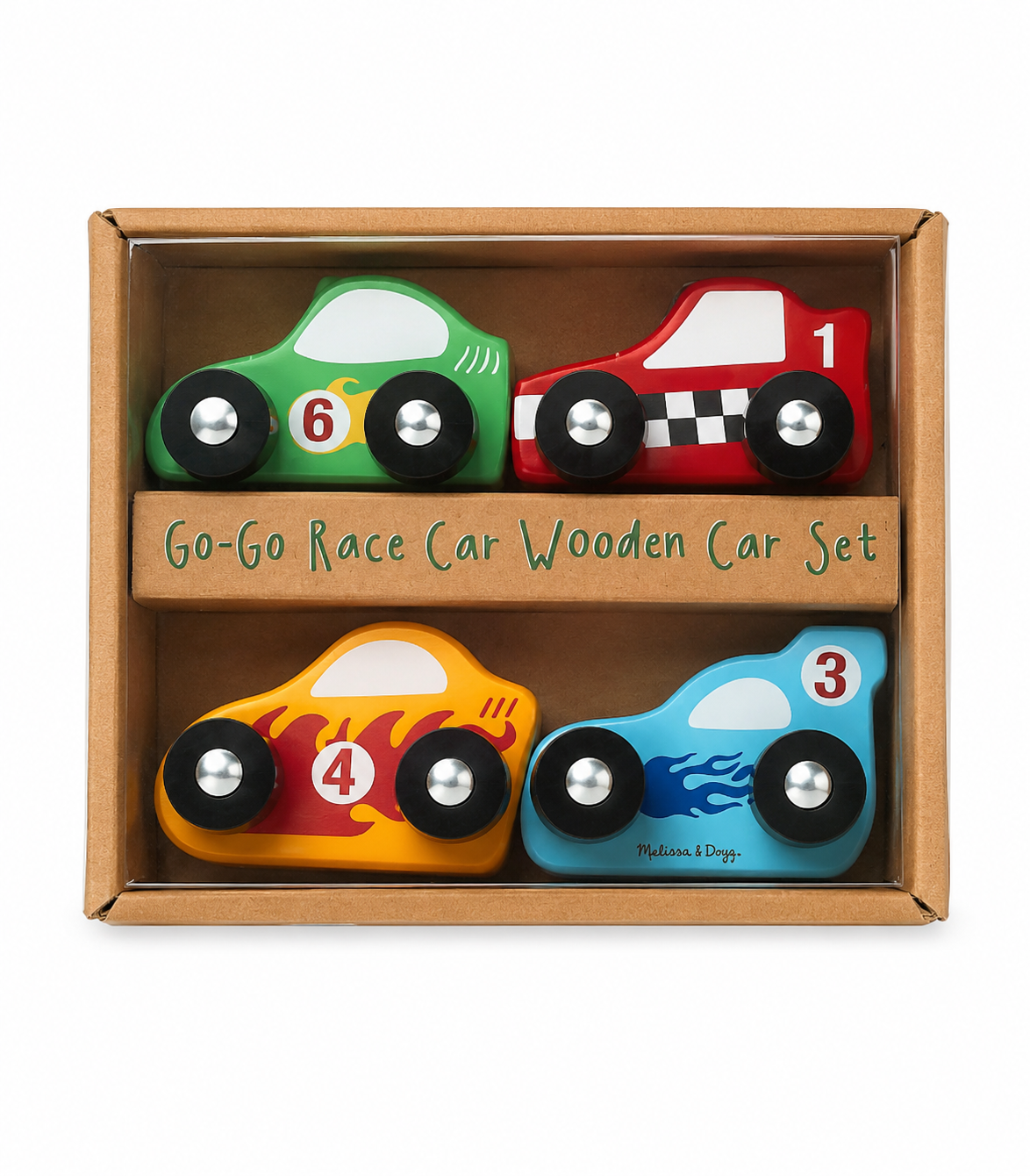 Go Go Race Car – Set de Carros de Madera