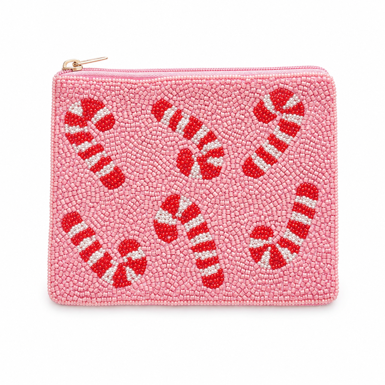 Monedero Candy Cane Beaded