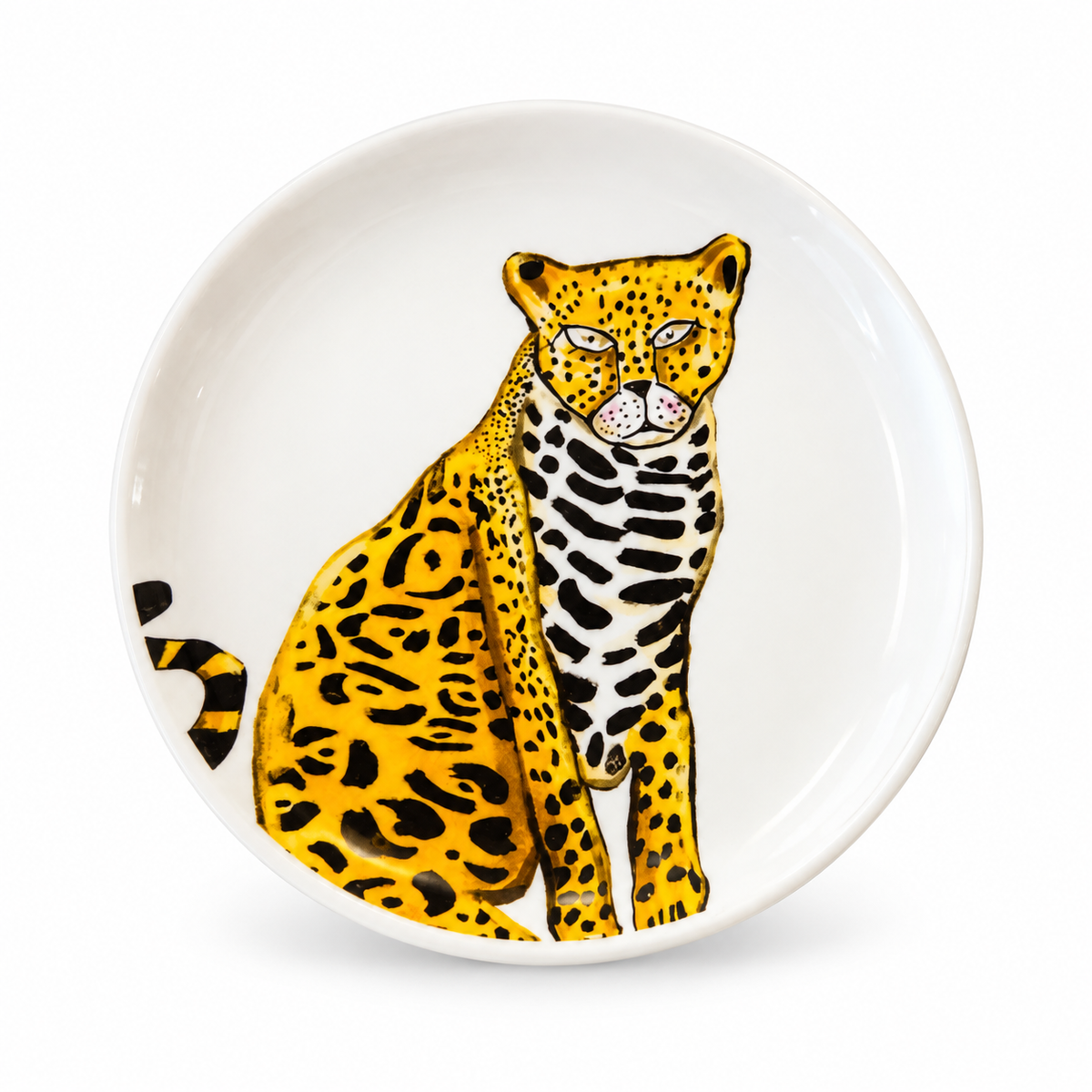 Plato Decorativo de Leopardo