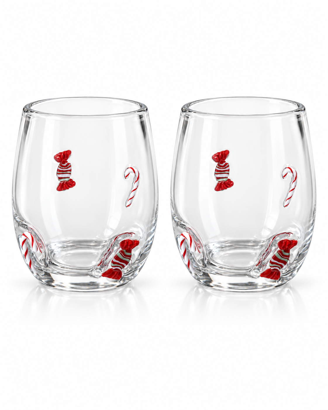Candy Stemless Wine Glass Set of 2