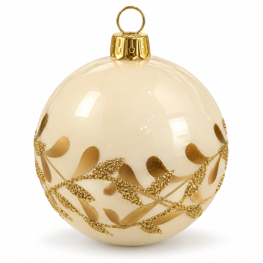 Beige Elegant Ball Ornament