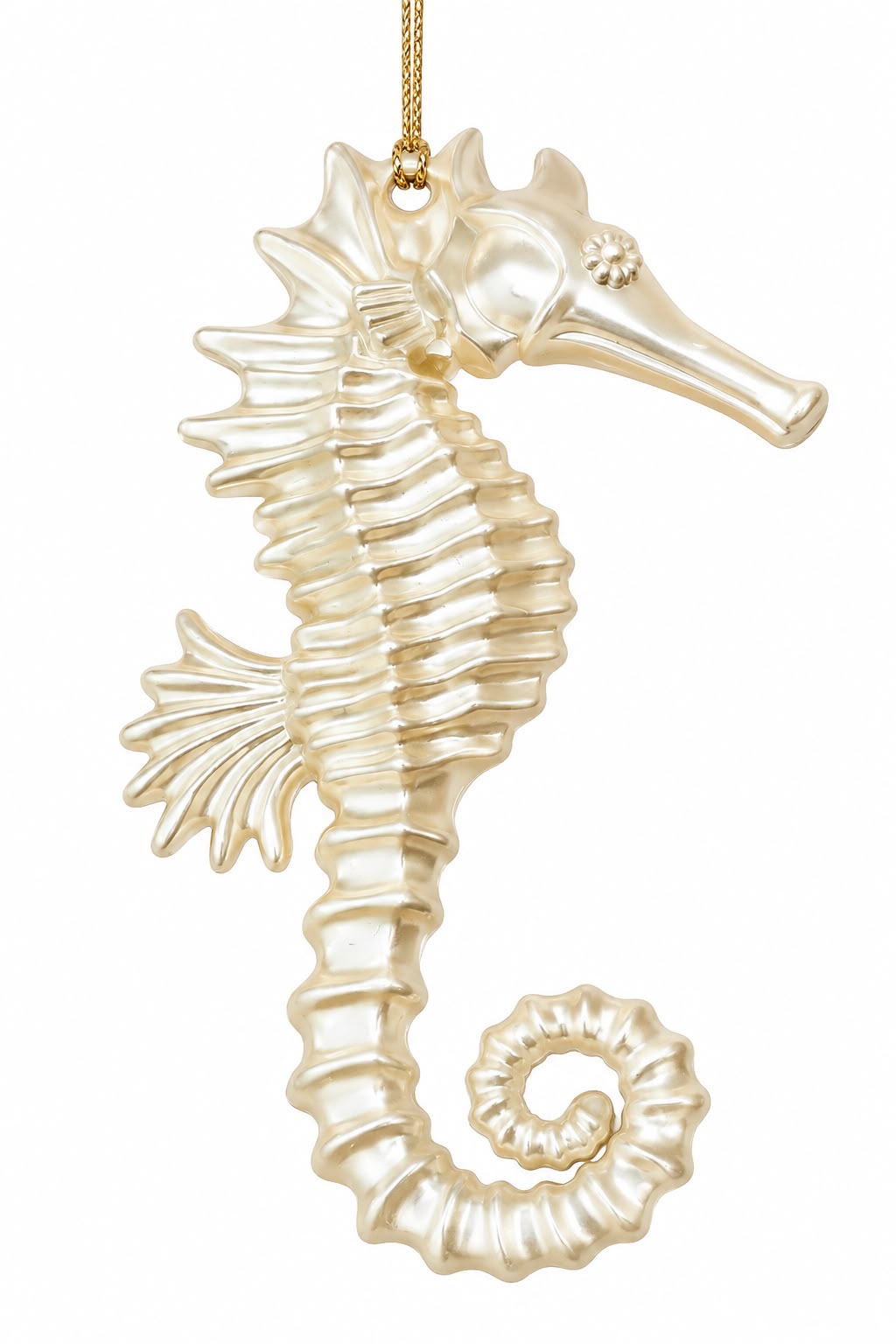 Ornamento de Caballo de Mar Perlado
