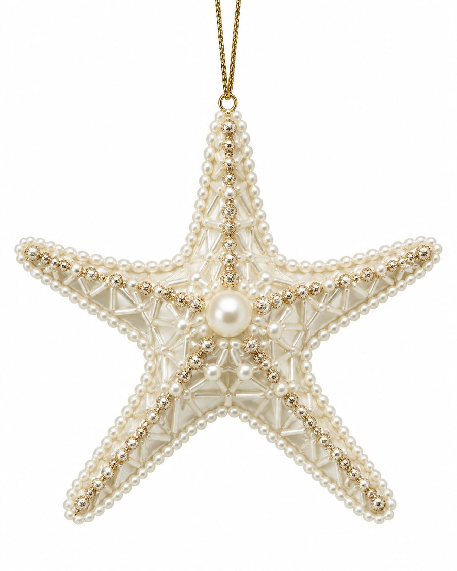 Ornamento de Estrella de Mar Perlada