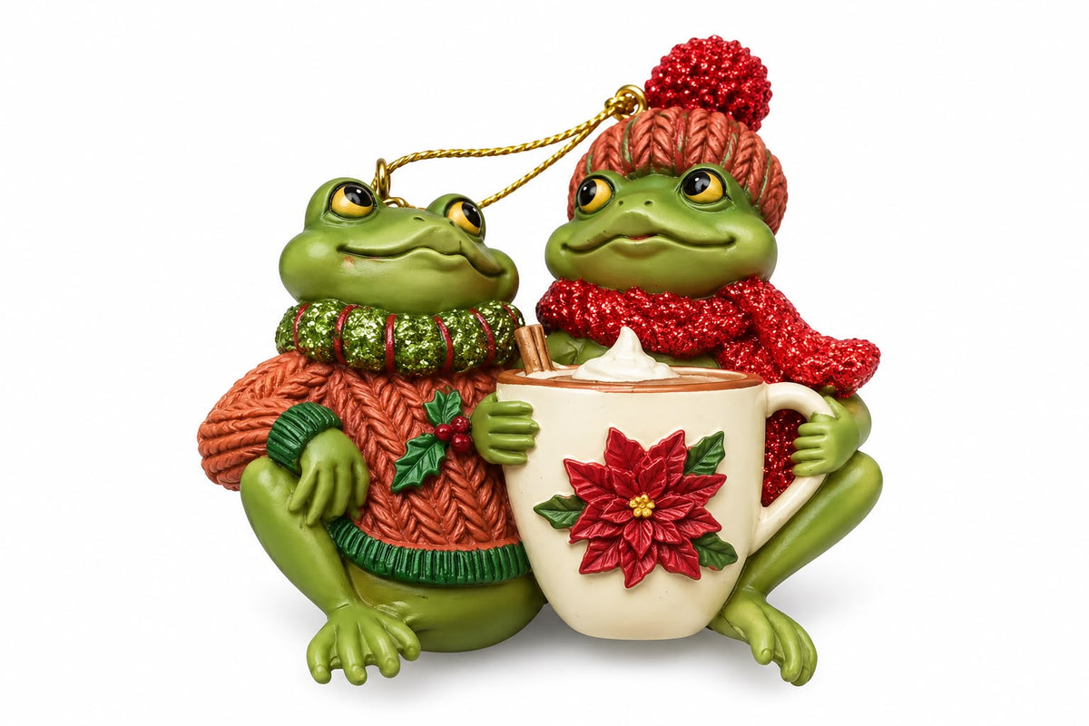 Ornamento de Ranitas Navideñas