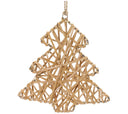 Adorno Árbol de Mimbre Natural | Natural Wicker Christmas Tree Ornament