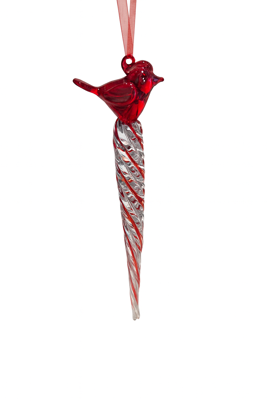 Cardinal crystal ornament - Large