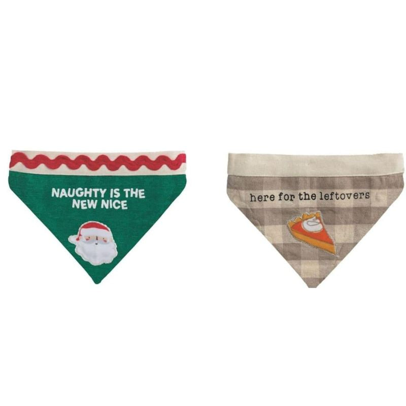 REVERSIBLE HOLIDAY PET BANDANAS