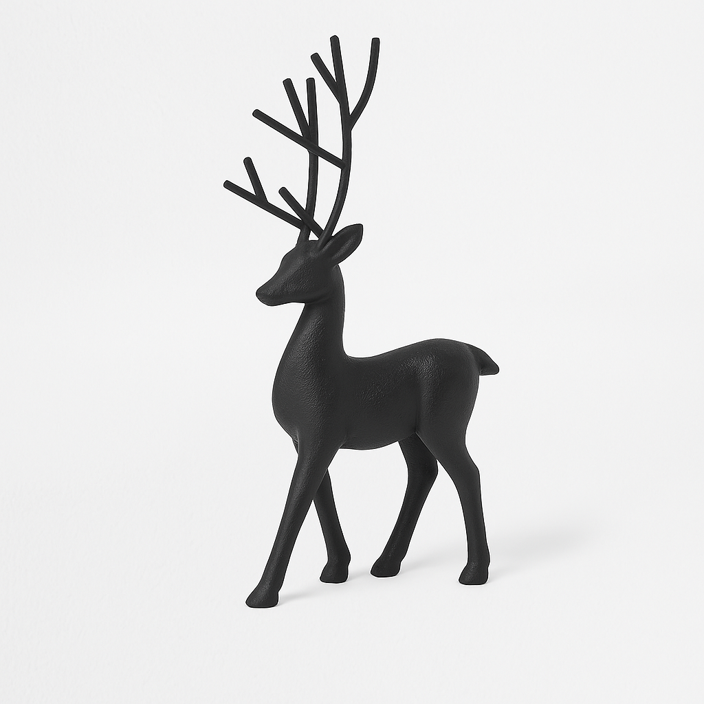 Set 2 - Venado Decorativo Negro