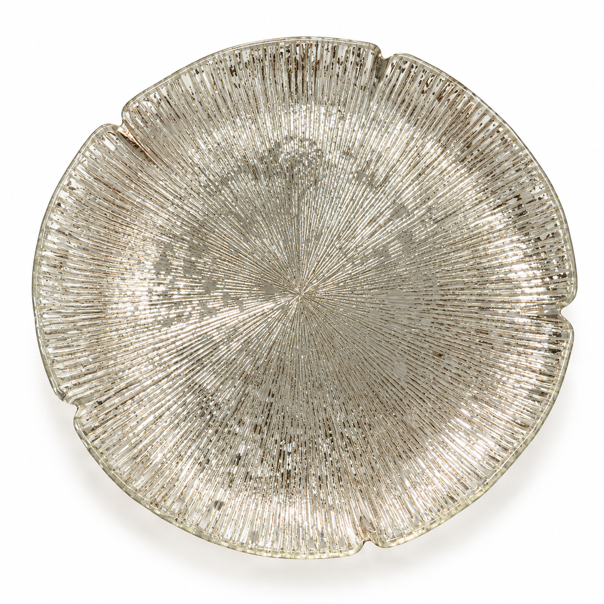 Silver Radiance Glass Plate
