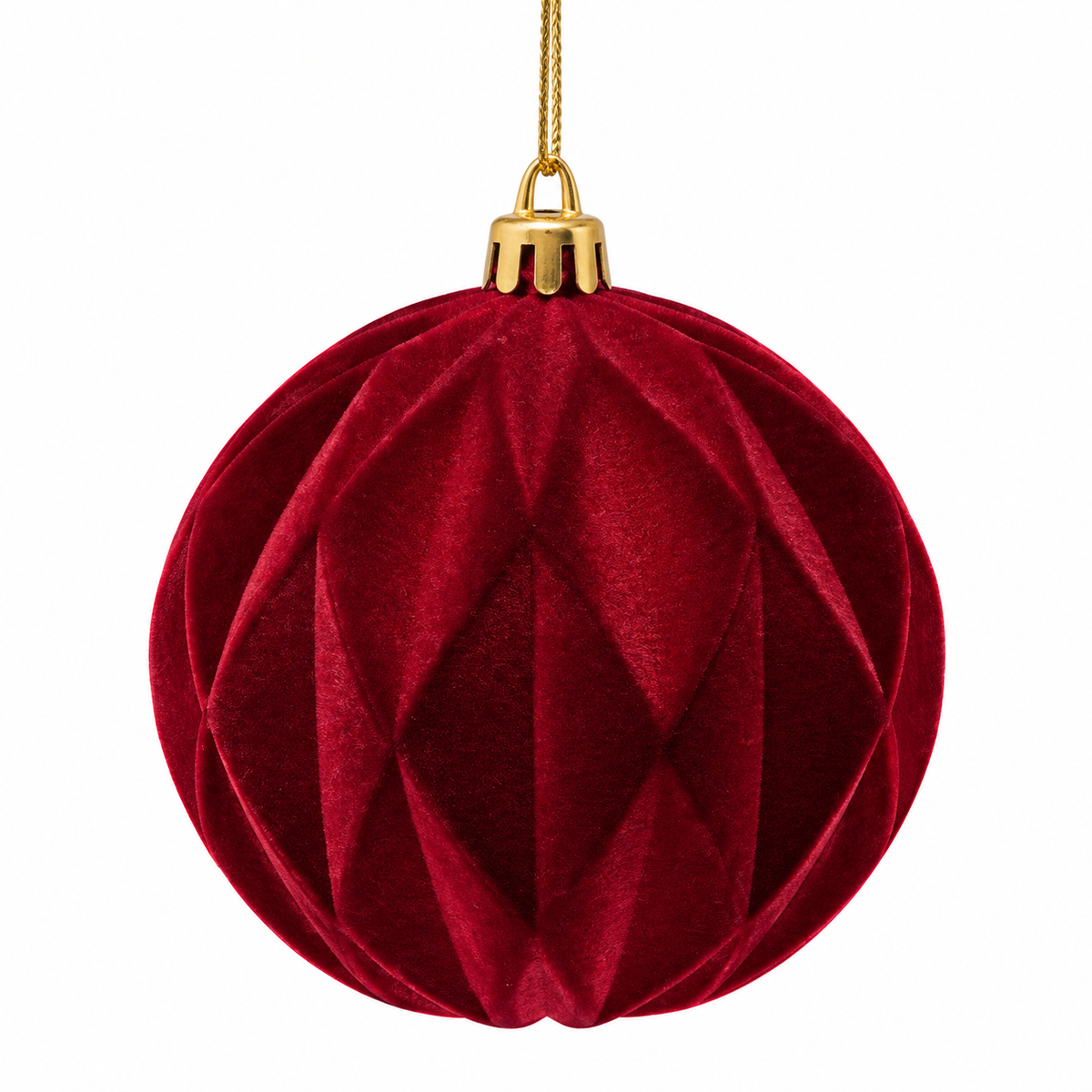 Burgundy Velvet Swirl Ornament