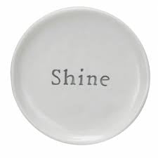 Platito Decorativo con Mensaje Inspirador – Shine