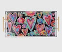Colorful Hearts Acrylic Tray