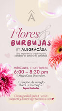 Flores & Burbujas - Experiencia Creativa