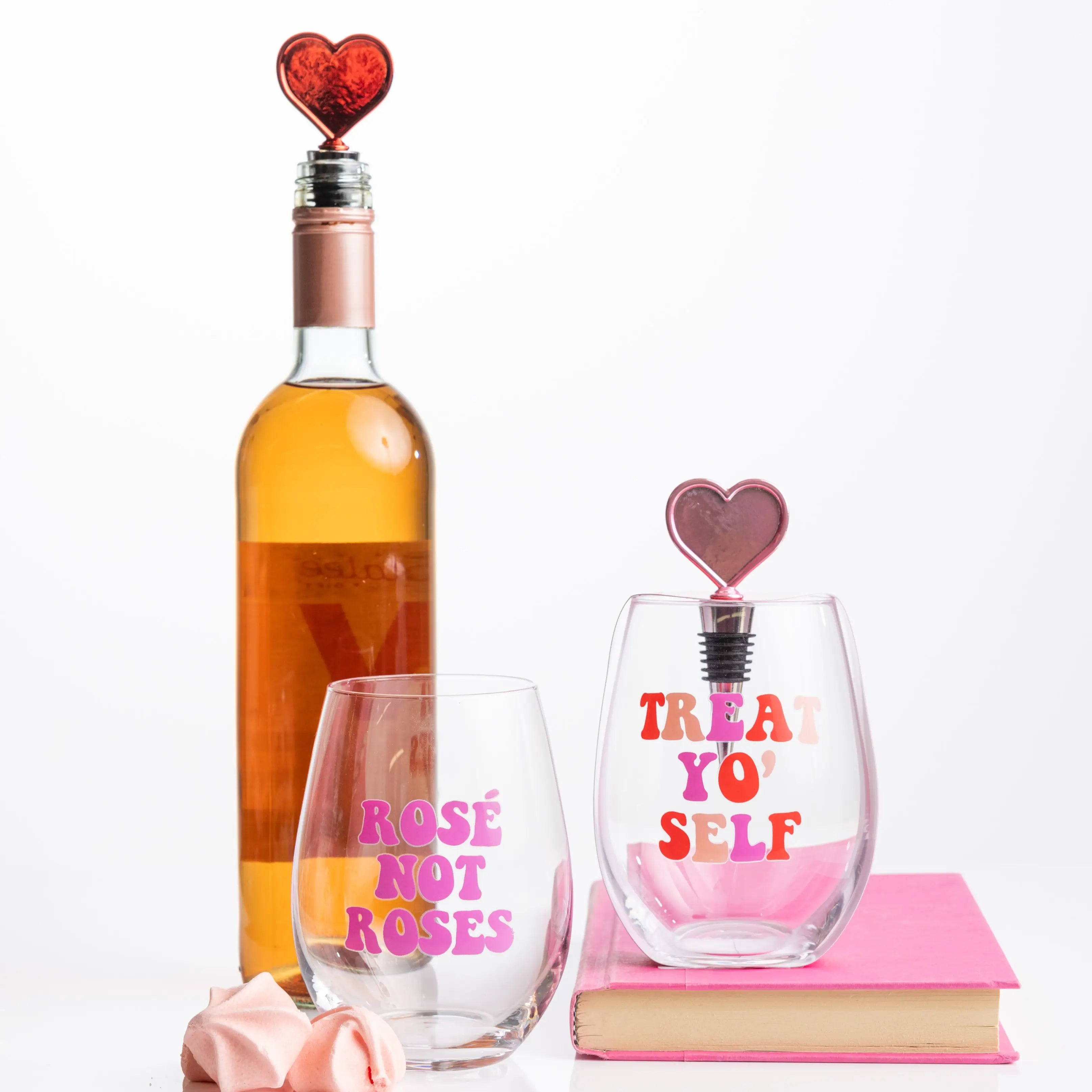 Rosé Not Roses - Copa con Tapón Corazón