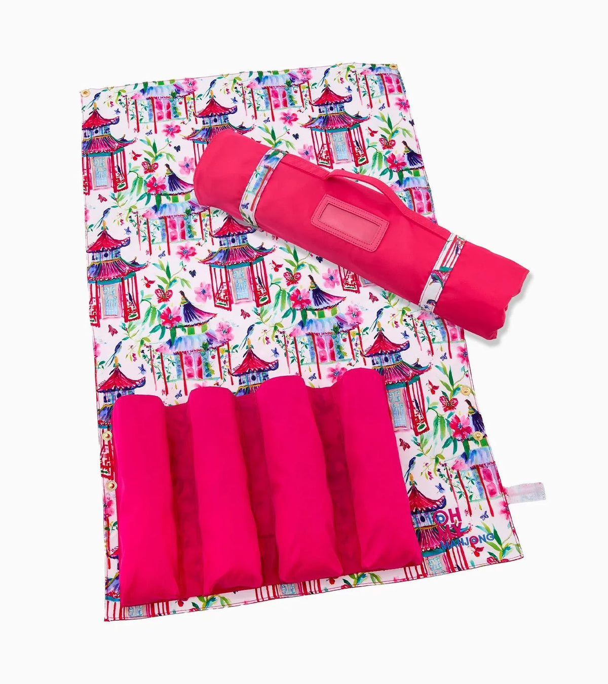 Hot Pink Rack Storage Bag | Oh My Mahjong