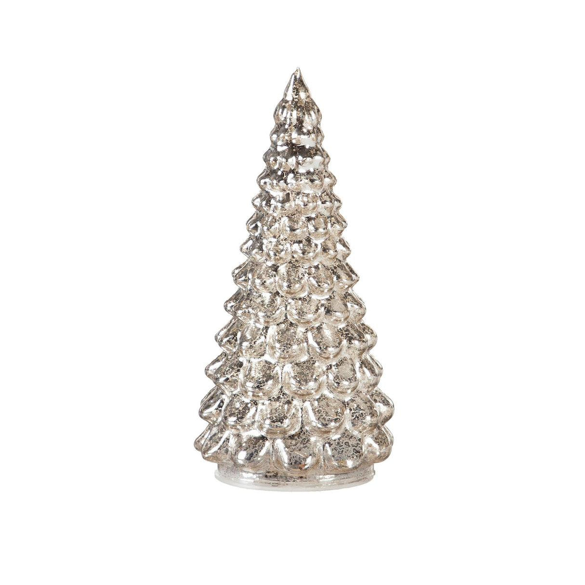 Árbol Decorativo de Cristal Plateado | 21.7”